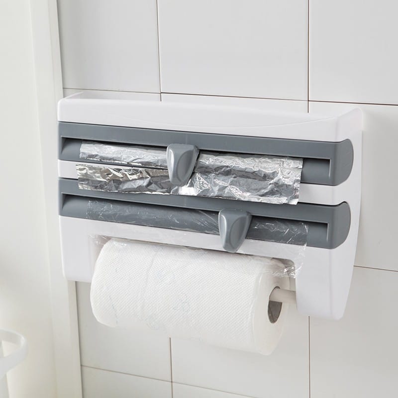 Jivolta RollMate - 4 - in - 1 Wall - Mount Kitchen Roll Holder & Dispenser - Jivolta