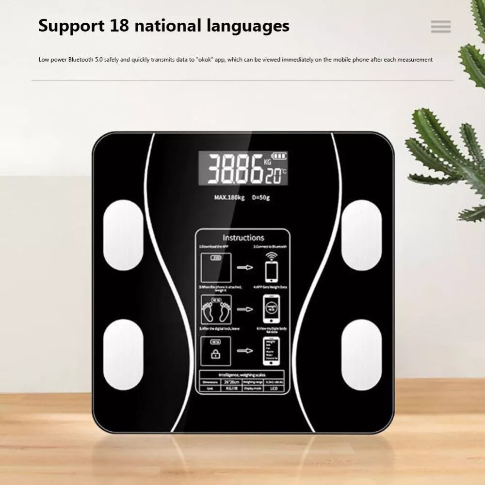 Jivolta BodySense - 180kg Bluetooth Smart Body Fat BMI Scale - Jivolta
