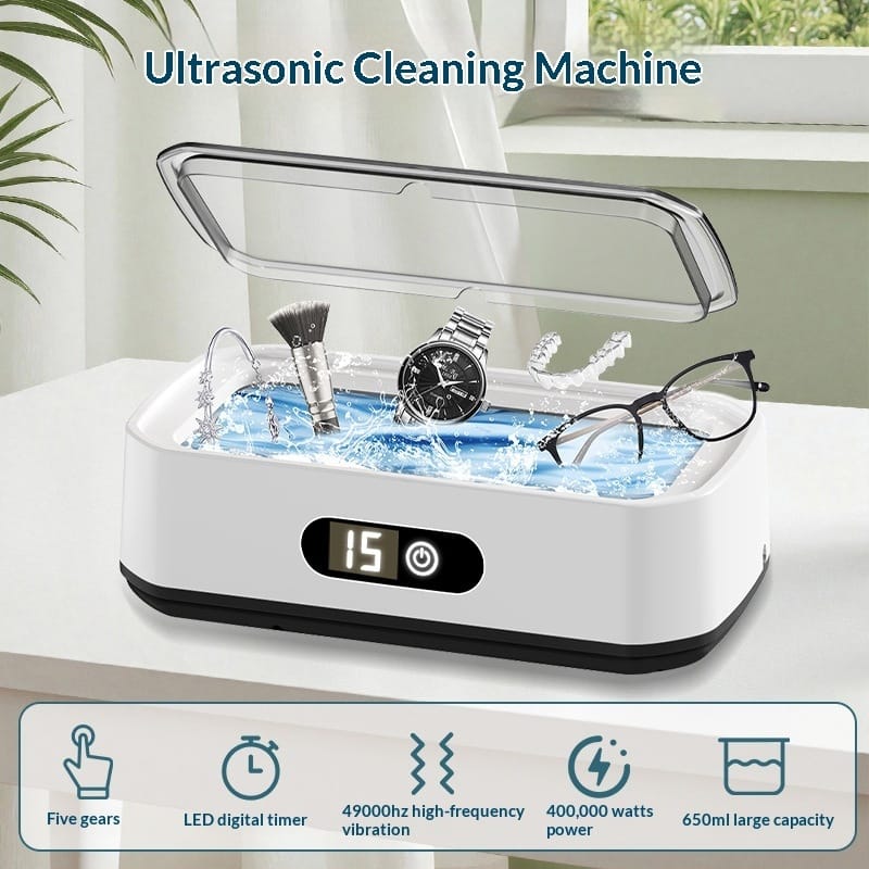 Jivolta LensPure Pro - 49kHz Ultrasonic Eyeglass Cleaner - Jivolta