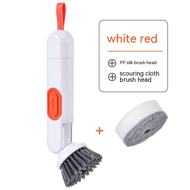 Jivolta SudsMate - Liquid - Filled Long - Handle Dish Cleaning Brush - Jivolta