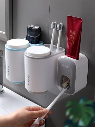 Jivolta PastePress - Automatic Wall - Mount Toothpaste Dispenser - Jivolta
