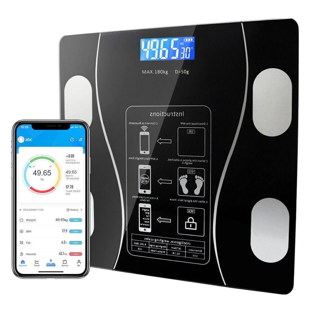 Jivolta BodySense - 180kg Bluetooth Smart Body Fat BMI Scale - Jivolta