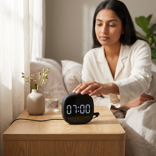 Jivolta Voice Control LED Mirror Alarm Clock
